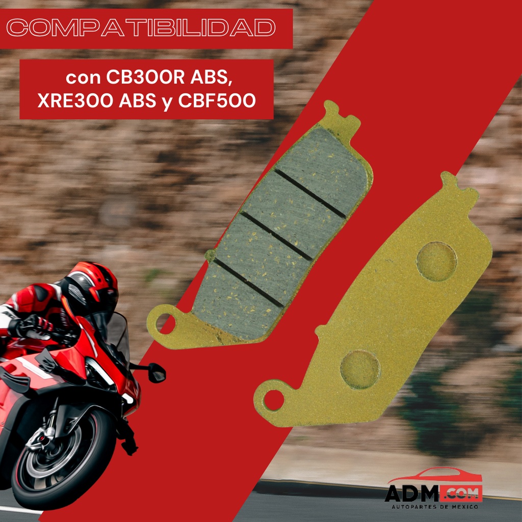 Balata Freno Para Honda Cb300r Abs, Xre300 Abs, Cbf500