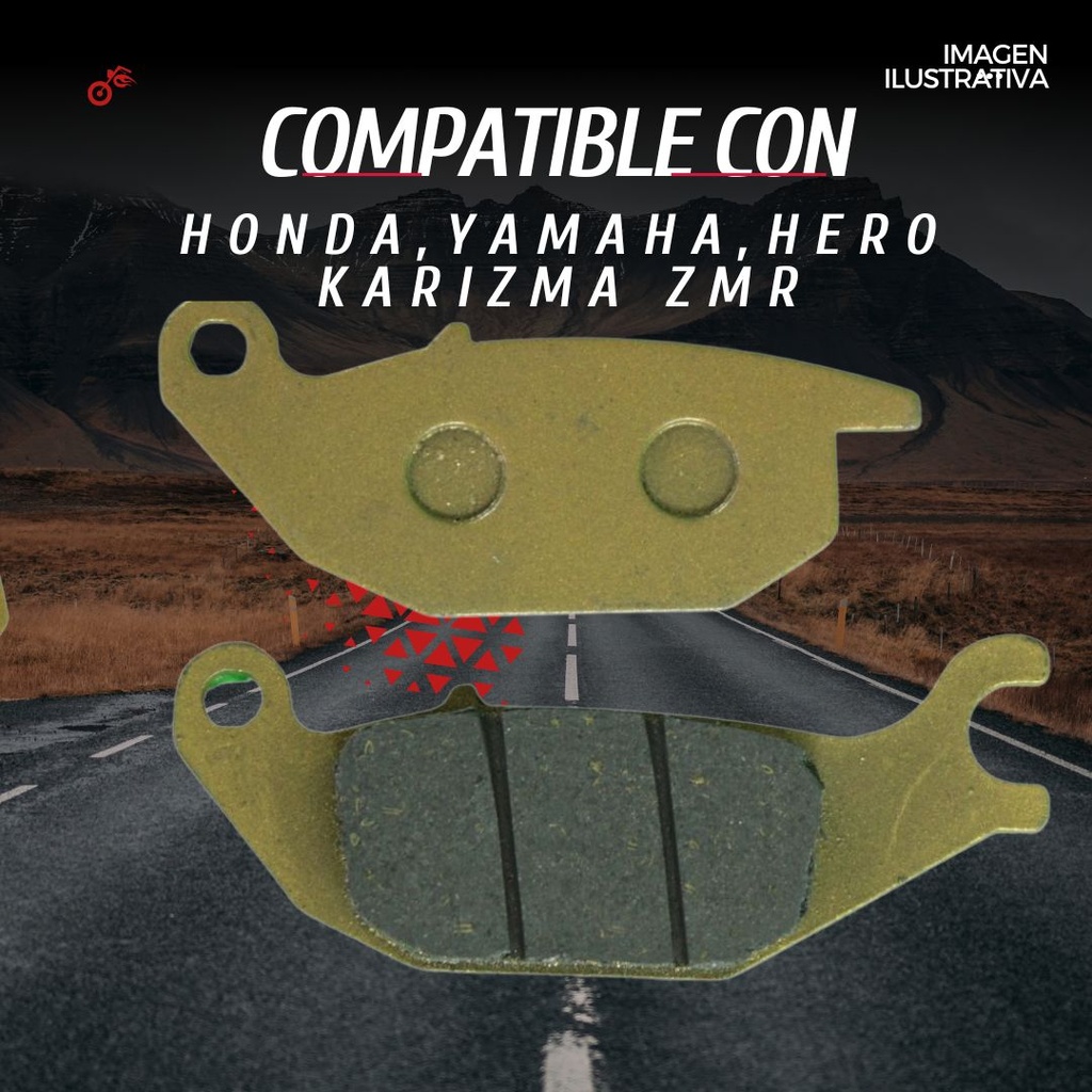 Balata Freno Disco Honda, Yamaha, Hero Karizma Zmr