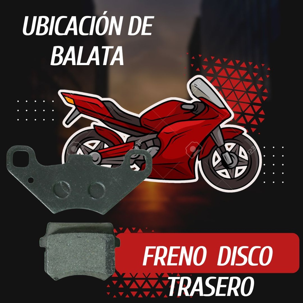 Balata De Freno Trasero  Italika Atv-150 Reversa 2014