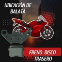 Balata De Freno Trasero  Italika Atv-150 Reversa 2014