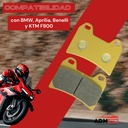 Balata Freno Disco P/ Bmw,aprilia,benelli,ktm F800 Motoking