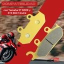 Balata Freno Disco Para Yamaha Xt 600e,xtz 660 Tenere