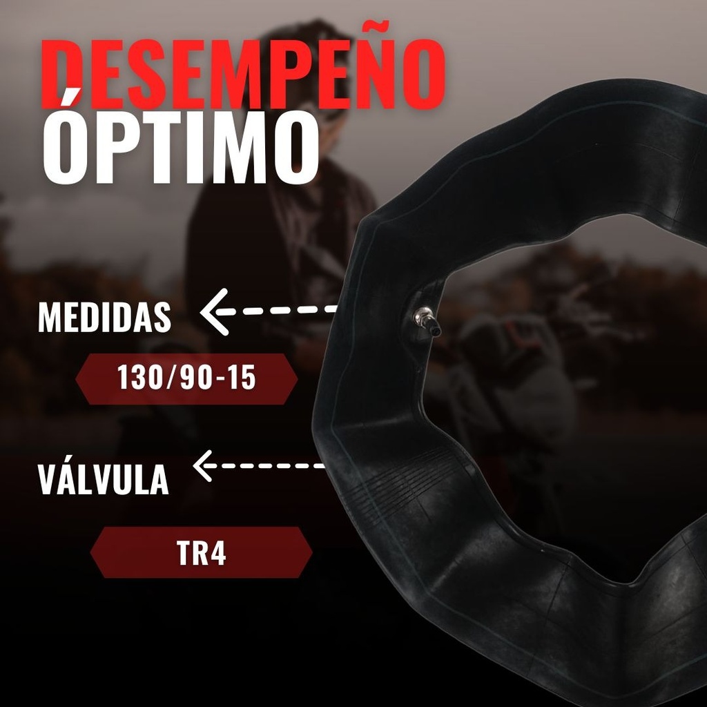 Cámara Moto 130/90-15 Marca Matsuma Válvula Tr4