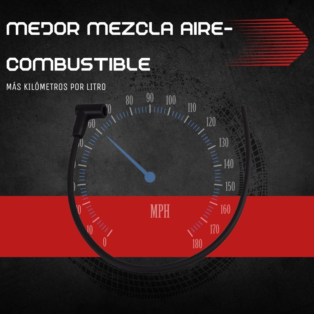 Cable Bujia Para Moto Con Capuchon Codo
