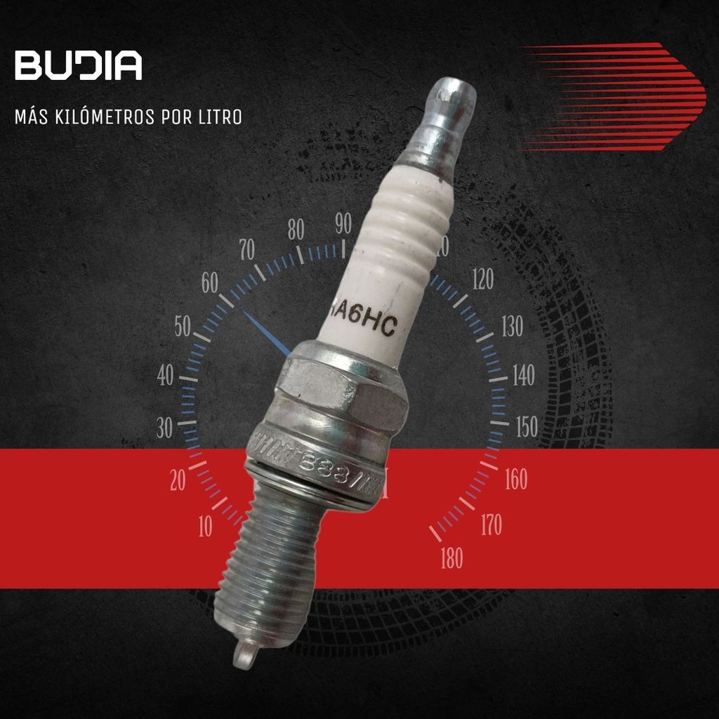 Bujía Champion Ra6hc Para Moto Estándar De Alto Rendimiento