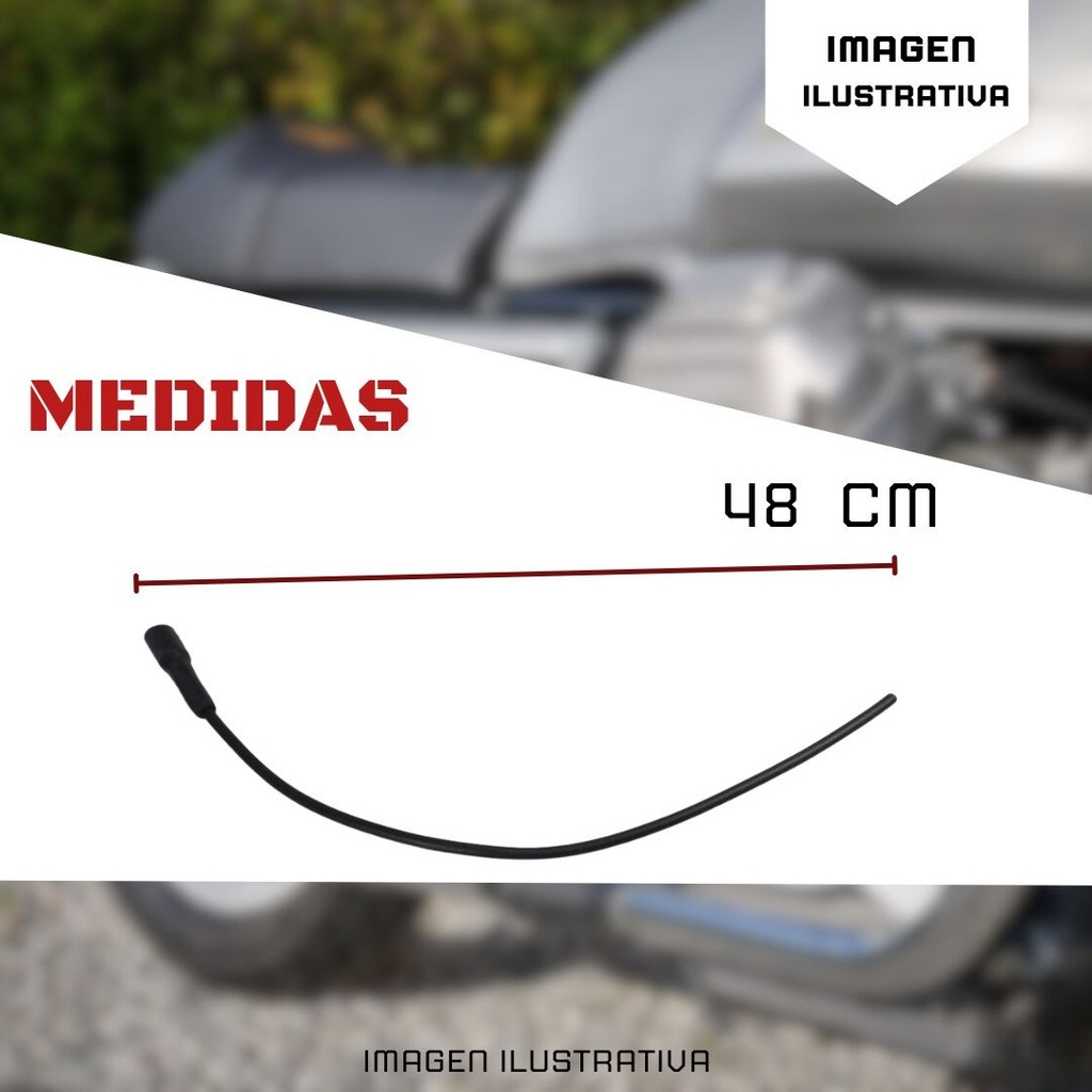 Cable Bujia Para Moto Con Capuchon Recto B8540m1