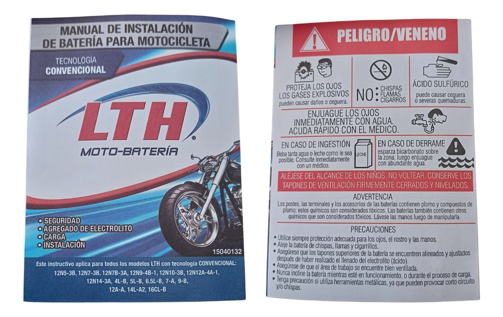 Bateria Moto Lth Tx9-bs Libre De Mantenimiento