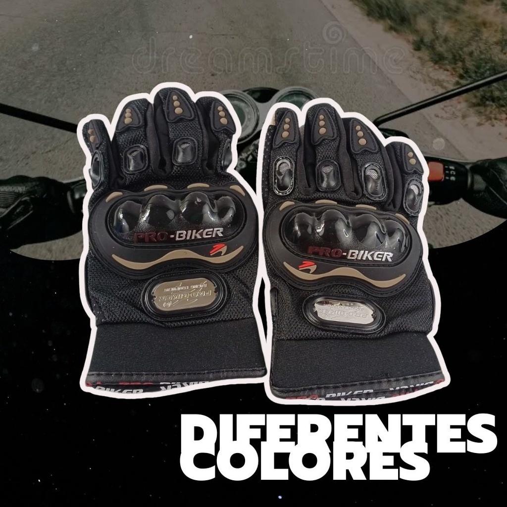 Guantes Motociclista Resistentes A  Pantallas Touch Colores