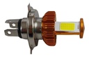 Foco De Motocicleta H4 Con Luz Led 4 Caras Alta Y Baja
