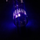 Foco Moto Base  H4 3 Led Blanco Efecto Rojo Y Azul
