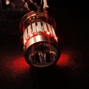 Foco Moto Base  H4 3 Led Blanco Efecto Rojo Y Azul
