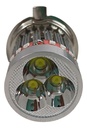 Foco Moto Base  H4 3 Led Blanco Efecto Rojo Y Azul