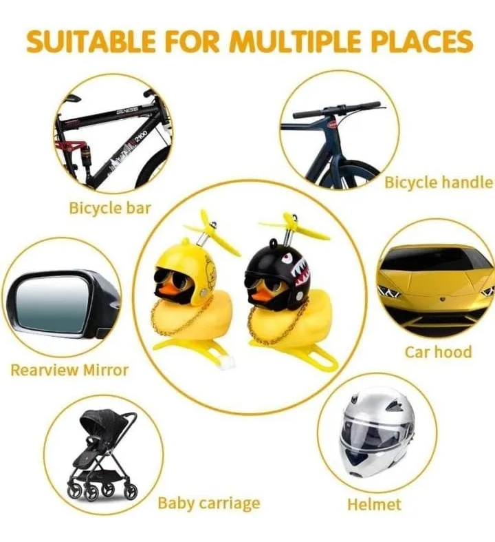 Patito Con Casco Pato Para Bicicleta/ Moto/ Auto  Y Mas
