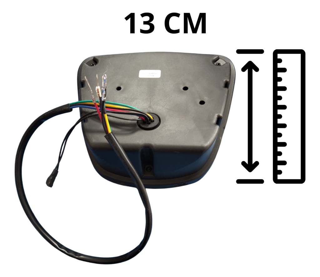 Luz De Freno Stop Motocicleta Con Direccionales Universal Ambos Lados Transparente