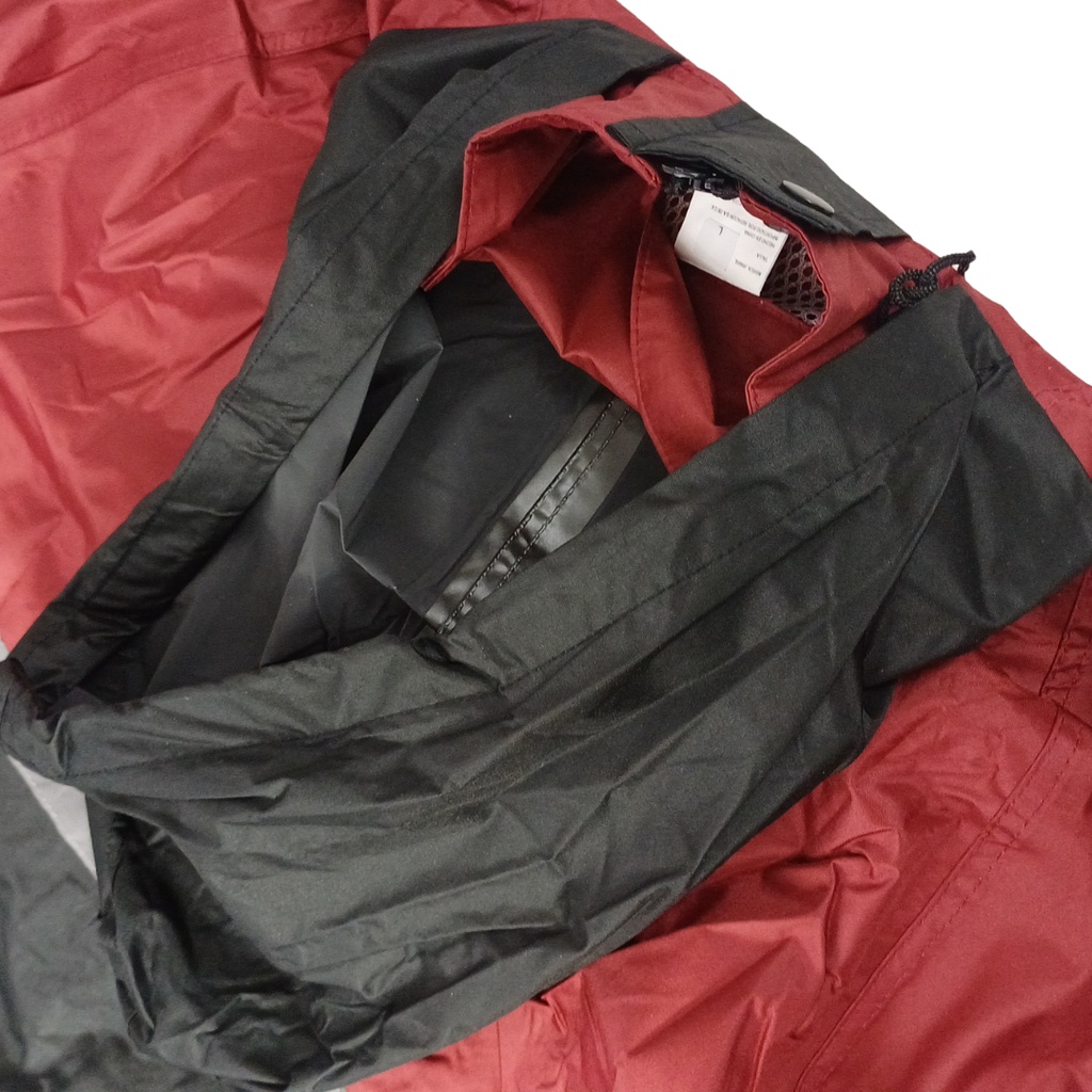 IMPERMEABLE C/PANTALON (2PZ) VINO  TALLA G