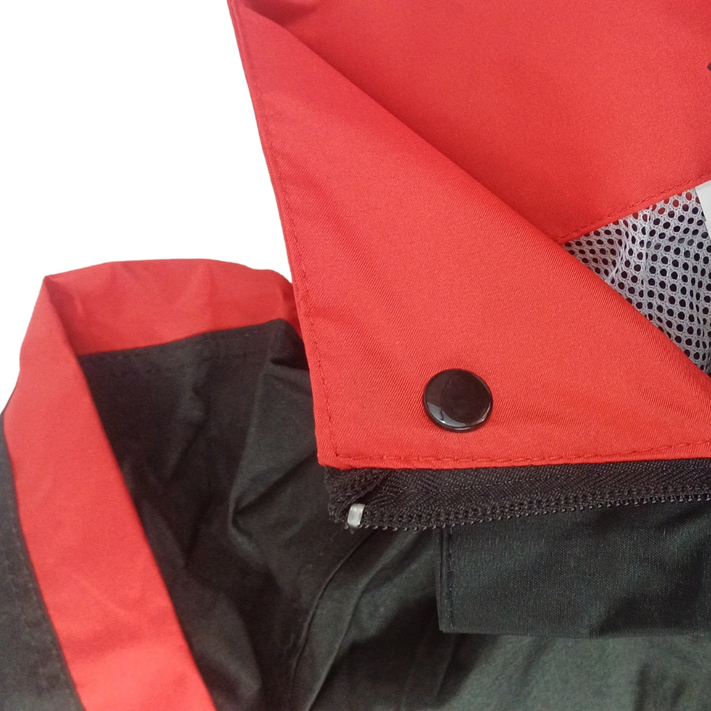 IMPERMEABLE CON PANTALON ROJO XL