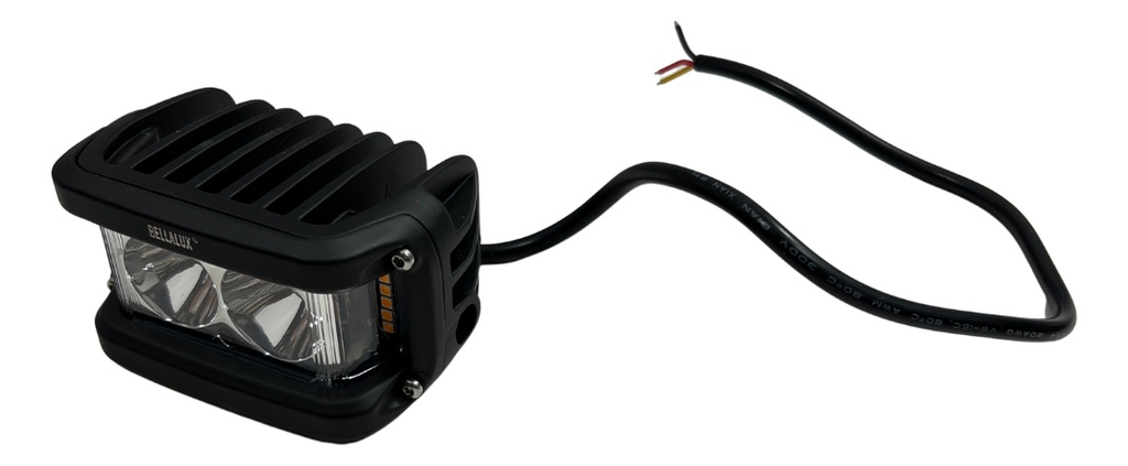 FARO AUXILIAR MOTO HYPERLED CON ALARMA LUZ AMARILLO 20W 4200L