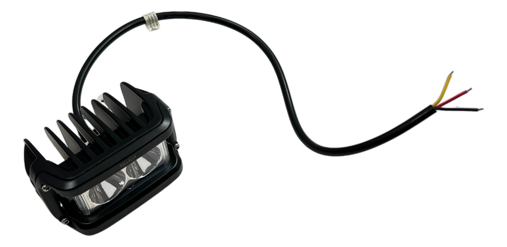 FARO AUXILIAR MOTO HYPERLED CON ALARMA LUZ AMARILLO 20W 4200L