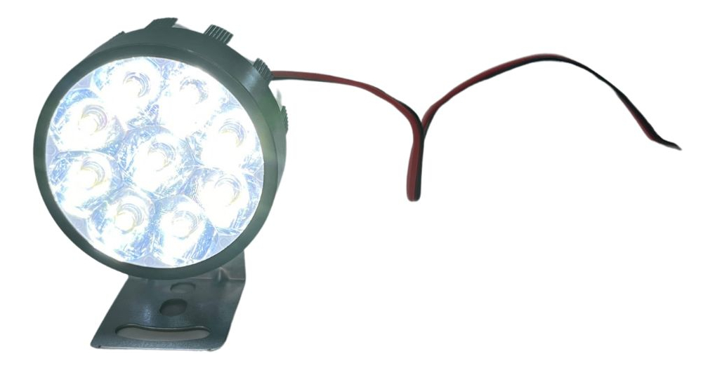 FARO MOTO MINI 9HYPERLED ESTROBO NEGRO 3" REDONDO