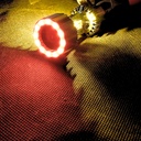 FOCO DE MOTO BRONX HB20 LED CSP BICOLOR BLANCO/AZUL