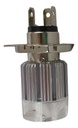 FOCO MOTO BRONX H4 3 LED BLANCO ALUMINIO BASE PLATA