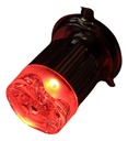 FOCO MOTO BRONX H4 3 LED BLANCO ALUMINIO BASE AZUL