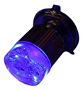 FOCO MOTO BRONX H4 3 LED BLANCO ALUMINIO BASE ROJA