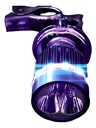 FOCO MOTO BASE PLATA H4 3 LED BLANCO EFECTO AZUL Y ROJO