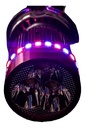 Foco Moto Base  H4 3 Led Blanco Efecto Rojo Y Azul