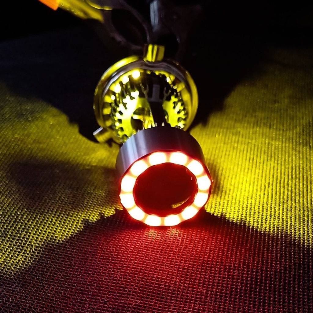 FOCO DE MOTO BRONX H4 4 LED CSP BICOLOR BLANCO/ROJO