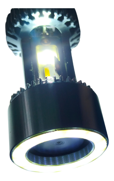 FOCO DE MOTO H4 4 LED CSP BICOLOR BLANCO/VERDE