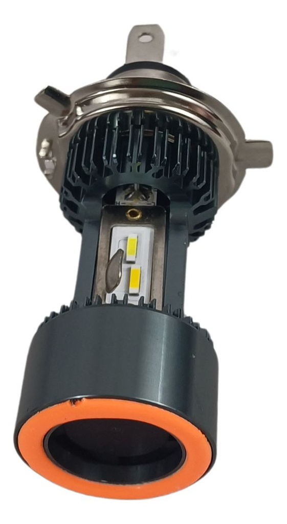 FOCO DE MOTO H4 4 LED CSP BICOLOR BLANCO/VERDE