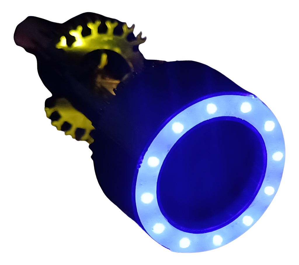 FOCO DE MOTO BRONX HB20 LED CSP BICOLOR BLANCO/VERDE CON VENTILADOR