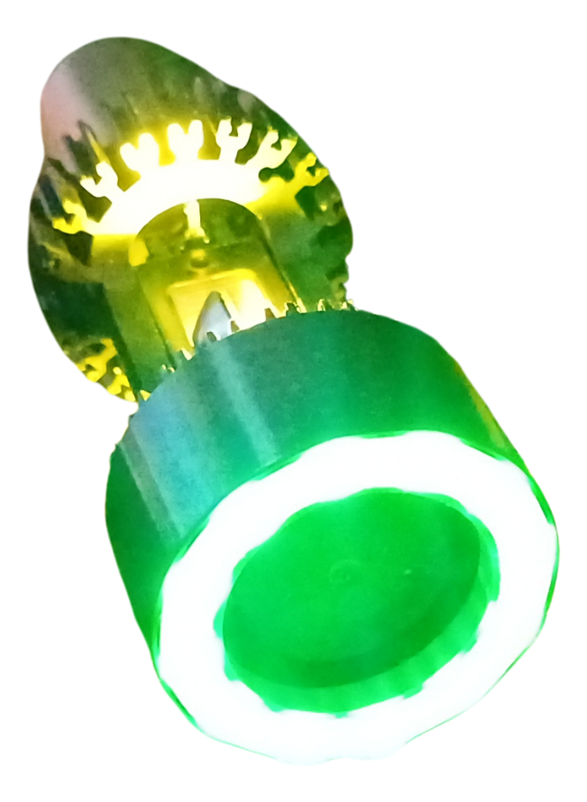 FOCO DE MOTO BRONX HB20 LED CSP BICOLOR BLANCO/VERDE CON VENTILADOR
