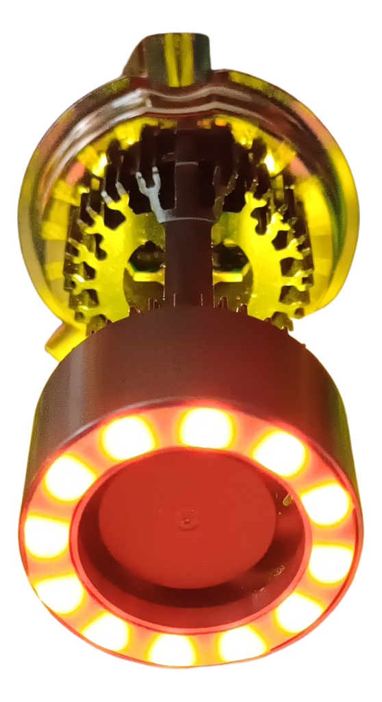 FOCO DE MOTO BRONX HB20 LED CSP BICOLOR BLANCO/VERDE CON VENTILADOR