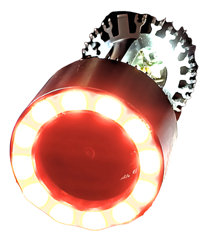 FOCO DE MOTO BRONX HB20 LED CSP BICOLOR BLANCO/VERDE CON VENTILADOR