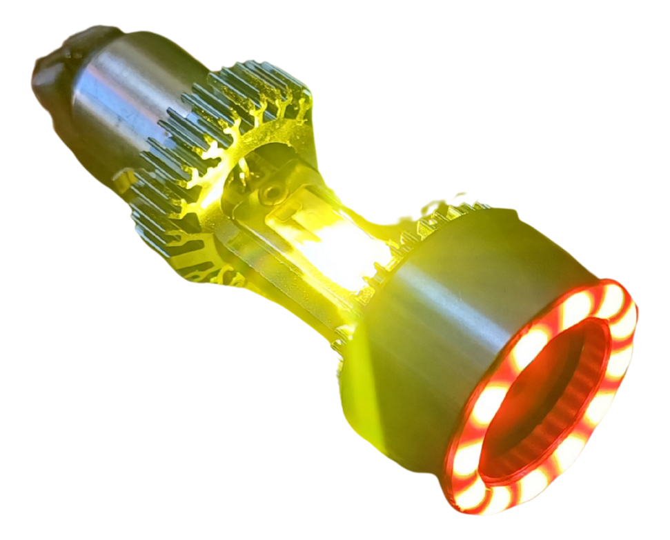 FOCO DE MOTO BRONX HB20 LED CSP BICOLOR BLANCO/VERDE CON VENTILADOR
