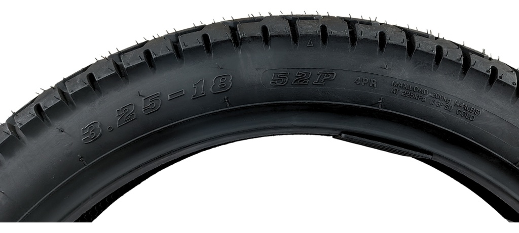 LLANTA MOTO 3.25-18 4PR 4 CAPAS  TL
