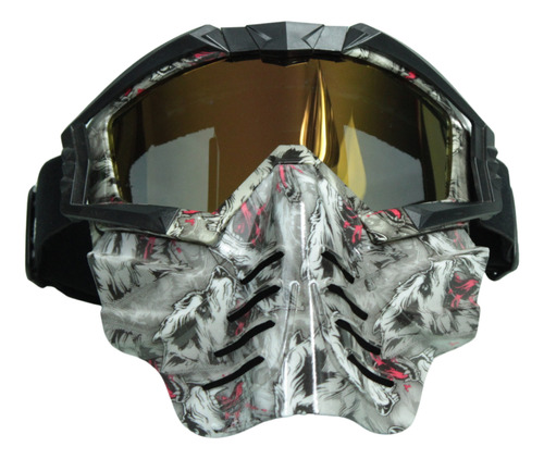 GOOGLES P/MOTO DIABLO ARMADO IR-840/81 LENTE ROJO