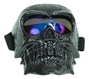 GOOGLES P/MOTO DIABLO FULL IR850 FIBRA LENTE AZUL