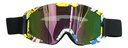 Goggles Para Moto Premium Diseño Multicolor Ajustables Lente Lila