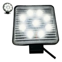 FARO 9 LED CUADRADO 12V CASCARA ALUMINIO 1PAR