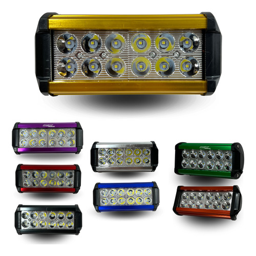 [ENFOB-3216-1822] FARO AUXILIAR HYPERLED ESTROBO 8-80V 36W 2400LM DORADO