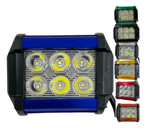 [ENFOB-3216-1811] FARO AUX HIPERLED IR-1810 8-80V 18W 1200LM AZUL