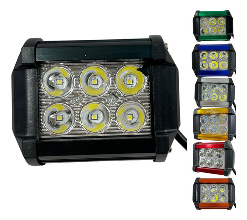 [ENFOB-3216-1814] FARO AUX HIPERLED IR-1810 8-80V 18W 1200LM NEGRO