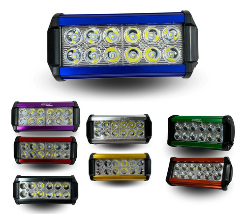 FARO AUX HIPERLED IR-1820 8-80V 36W 2400LM AZUL