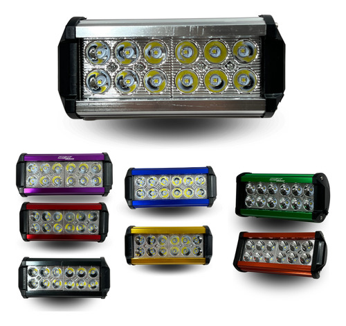 FARO AUX HIPERLED IR-1820 8-80V 36W 2400LM PLATA