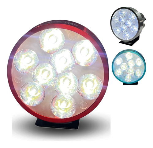 [FOB-3216-1575R] FARO AUX LEDS P/MOTO IR1575 8-80V 18W ROJO