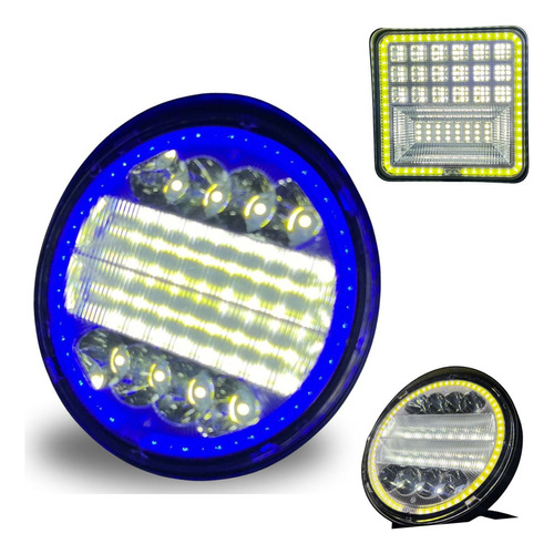FARO AUX. HYPER 24LED OJO ANGEL AZUL 24W 2800LM