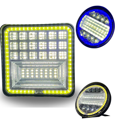 FARO AUX. HYPER 42LED OJO ANGEL BCO 42W 3800LM